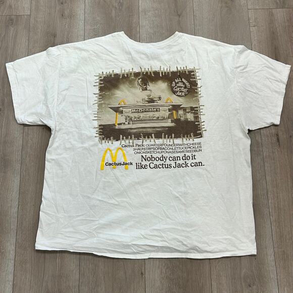 Travis Scott x McDonald's Cactus Jack Vintage Action Tee T Shirt Size XXL 2XL B4 - Picture 1 of 6